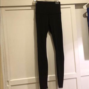 Black Lululemon high rise leggings